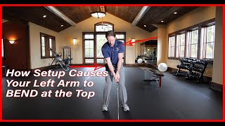 Correct Your Setup to Prevent Left Arm Folding in Golf
