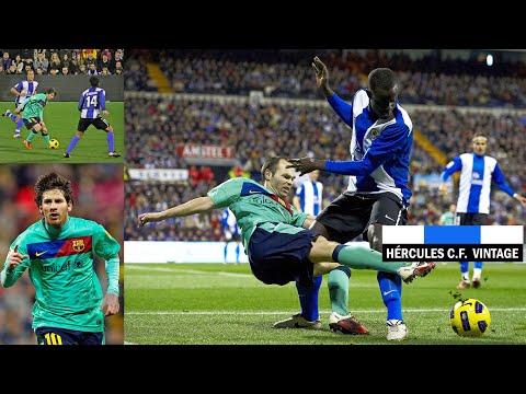 2010-11 Hércules-Barcelona. Messi. Partido completo HD