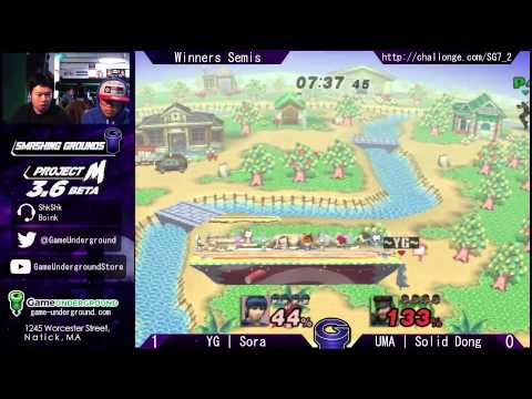 SG at GU 7.2: YG | Sora (Marth) vs UMA | Solid Dong (Snake)