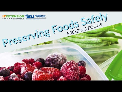 Preserving Foods Safely:  Freezing Foods