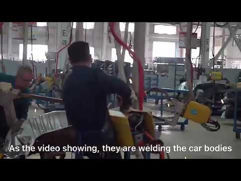 The car bodies' welding of portable spot welder in automobile industry