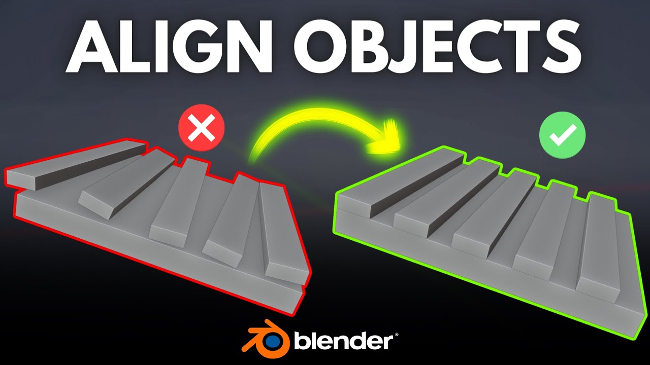 Easily Aligning Objects in Blender!