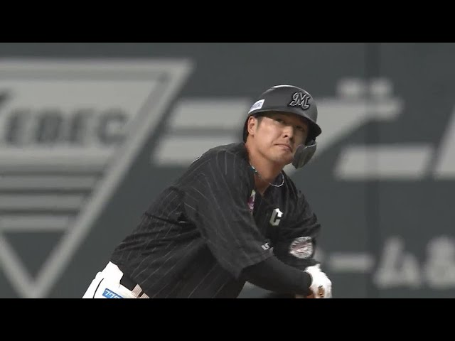 【8回表】同点打!! マリーンズ・中村奨吾 ライト線へタイムリー2ベースヒットを放つ!! 2022年9月17日 北海道日本ハムファイターズ 対 千葉ロッテマリーンズ