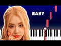 Blackpink (Rose') - On The Ground (Super Easy Piano Tutorial)