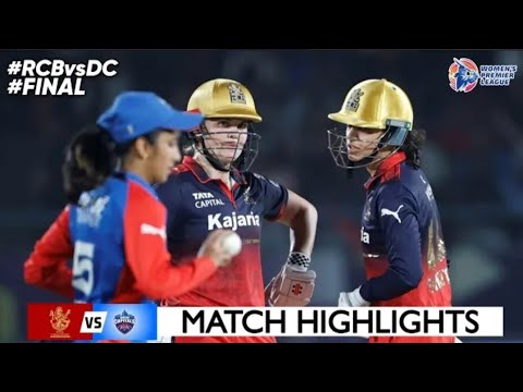 RCB vs DC WPL Final Match Highlights 2026 | Royal Challengers Bangaluru Inning Highlight Today 204/4