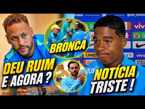 E AGORA ANCELOTTI ? NEYMAR SE COMPLICA NA SELEÇÃO ! ENDRICK RECEBE NOTÍCIA TRISTE E MAIS