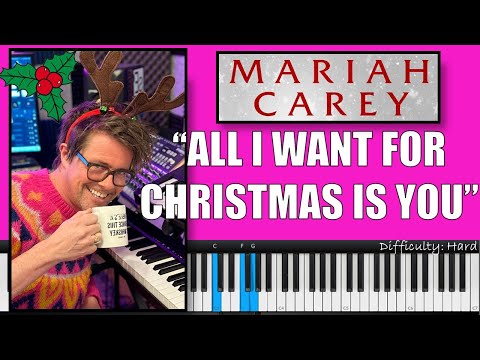 How to Play 'All I Want For Christmas Is You' by Mariah Carey! Piano Tutorial