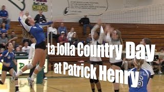 # 9 La Jolla Country Day at # 8 Patrick Henry, D1 1st Round, 11/11/14