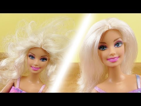 Barbie Haare reparieren | Wie werden verfilzte Haare wieder schön? DIY Barbie Idee
