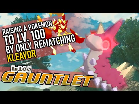 593 - Raising a Pokemon to Lv. 100 off of ONLY Noble Kleavor Rematches! The Level 100 Gauntlet