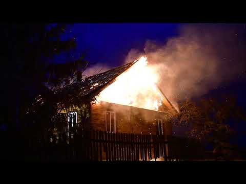 Zamczysk. Pożar domu