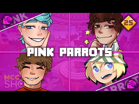 MCC 25 - Pink Parrots Team Intro - Grian, WilburSoot, Scott Smajor, Philza (MCC Live Show)
