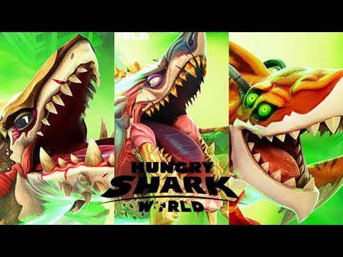 Ancient Megalodon vs Alpha Zombie Shark vs Meltdown Shark Who's better? | @dragonheartgaming123