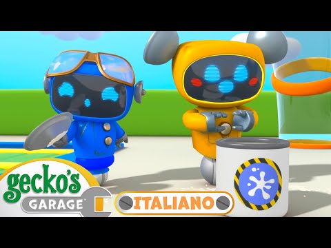 Accidente con la colla | Cartoni animati |🐸 Garage di Gecko italiano｜