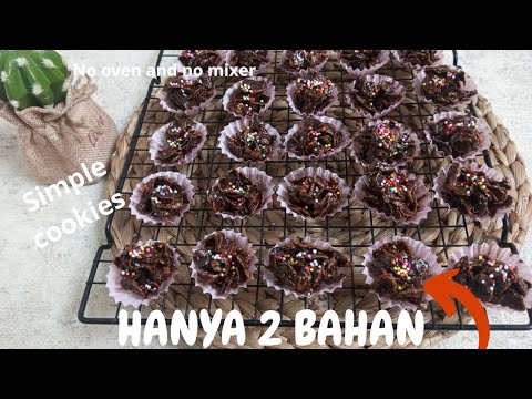CHOCO CORN FLAKES COOKIES SEDERHANA UNTUK ISIAN TOPLES