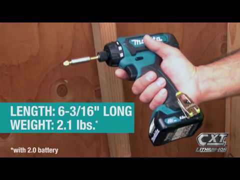 Makita 12V max CXT Lithium Ion Hex 1 4 in. Cordless Drill Driver Kit 2 Ah