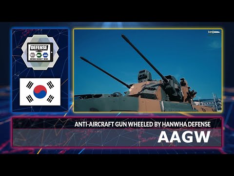 Revisão técnica do sistema de veículo com rodas de arma antiaérea KW2 30 mm AAGW da Coreia do Sul