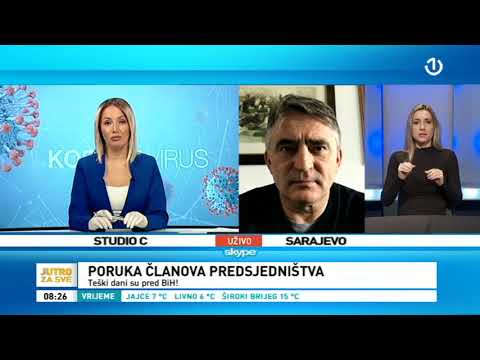 Za Jutro za sve govorio je Željko Komšić