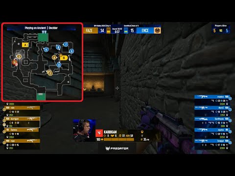 FAZE karrigan GODLIKE FAKE against ENCE to send the game to OVERTIME