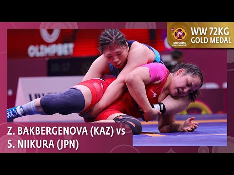 Gold Medal • WW 72Kg • Zhamila BAKBERGENOVA (KAZ) vs. Sumire NIIKURA (JPN)