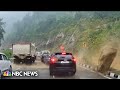 Video Shows Rock Crush Cars In Deadly India Landslide