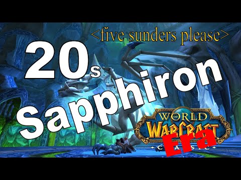 20s Sapphiron - 8k dps | Era World of Warcraft | five sunders please | Firemaw Alliance