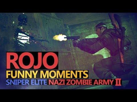 Funny Moments #24: Sniper Elite: Nazi Zombie Army 2 - Rojo & Urhara