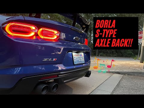 BORLA S-TYPE AXLEBACK ON MY 2021 CHEVROLET CAMARO ZL1 1LE!!