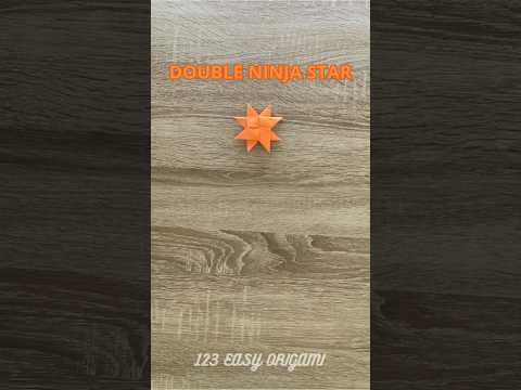 DOUBLE NINJA STAR SHURIKEN ORIGAMI STEP BY STEP | DIY PAPER WEAPON DOUBLE NINJA STAR ORIGAMI