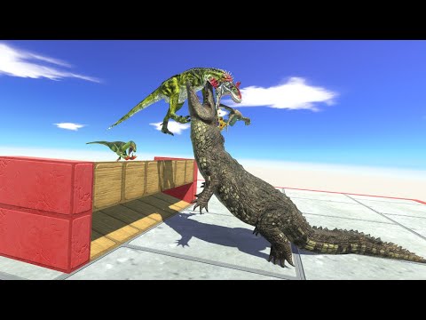 Carnivores Neighbors Attack King Purussaurus - Animal Revolt Battle Simulator