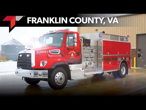 Franklin County Fire Department Toyne Pumper Tanker/Tender Delivery Video