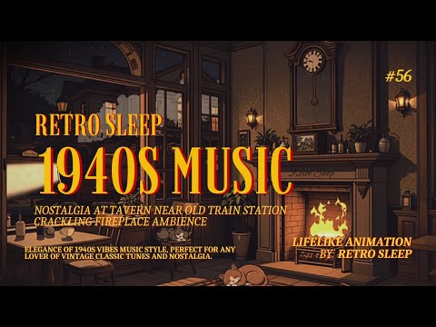 Vintage Classic 1940s Vibes Tunes Playing in Another Room at Tavern Near Old Train Station #56