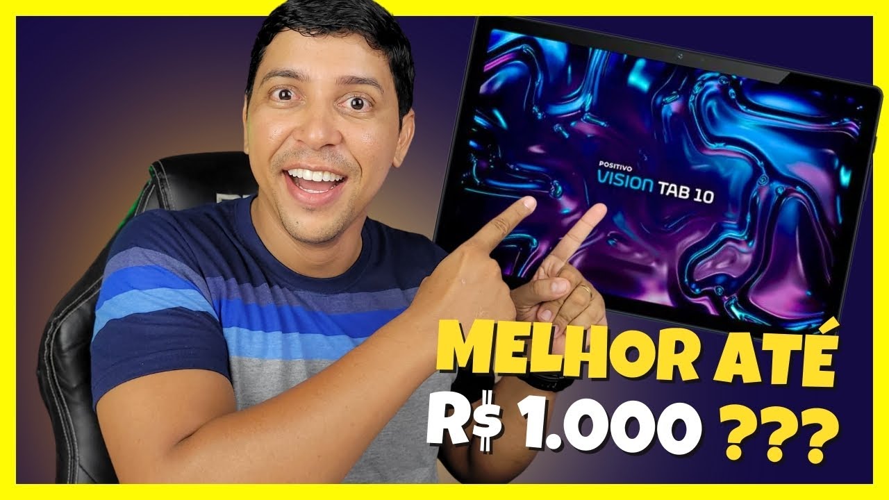 Vai VENDER MUITO! Novo Positivo Vision Tab 10, ele vem com CAPA TECLADO, 4G e 128GB de ARMAZENAMENTO