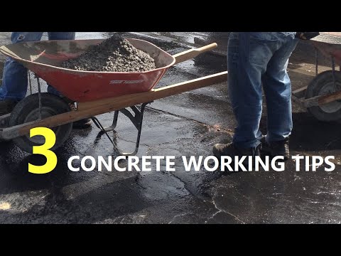 3 Tips For Working With Concrete