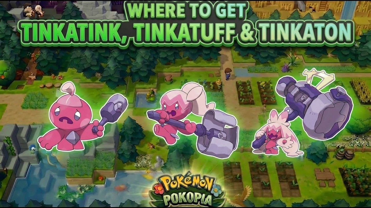 How To Get Tinkatink Tinkatuff & Tinkaton In Pokemon Pokopia