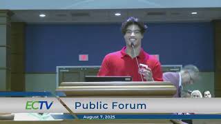 Public Forum | Board of County Commissioners Meeting - August 7, 2025