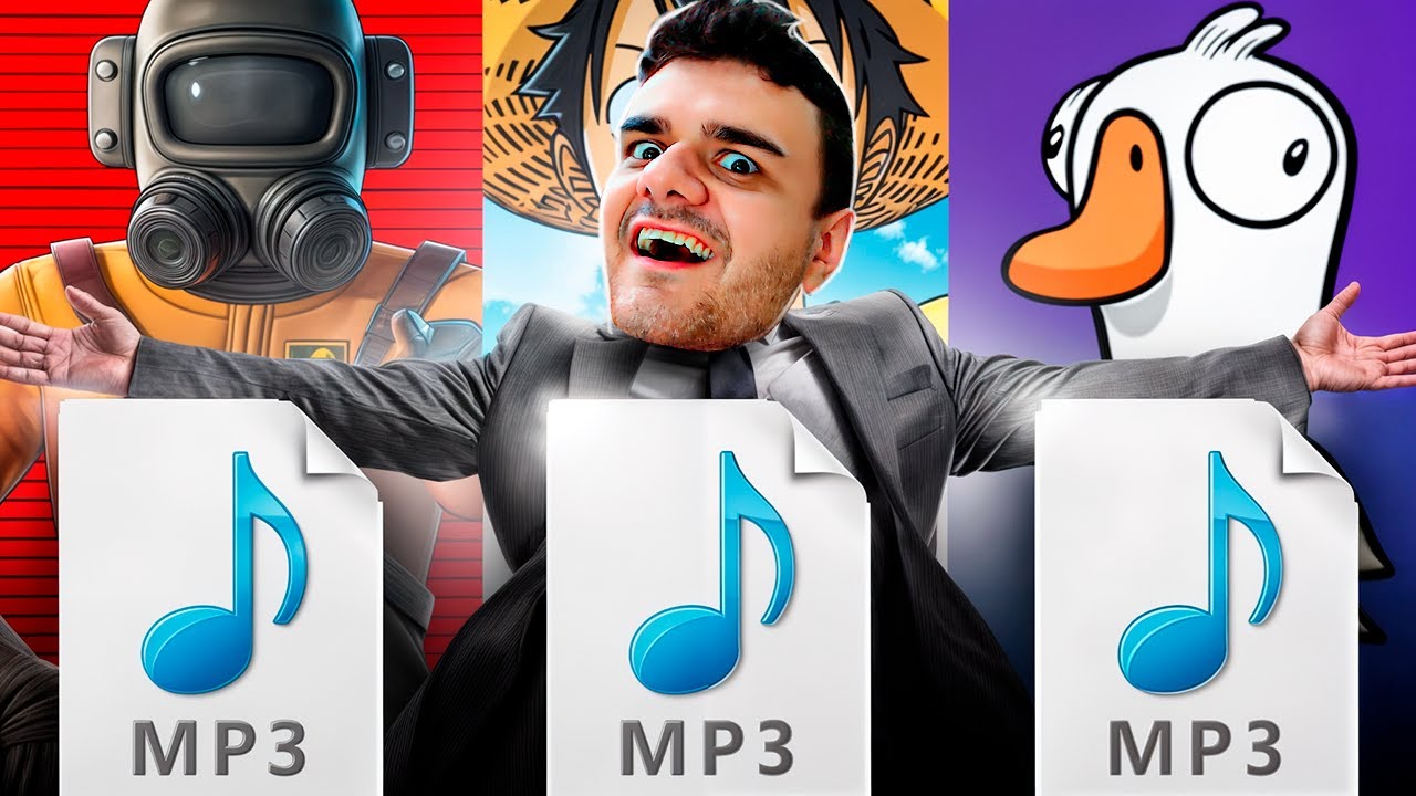 Transformei os Jogos Mais Famosos do Canal em MÚSICAS