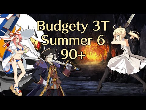 FGO: Summer 6 90+ Node (Budget 3 Turn Setup)