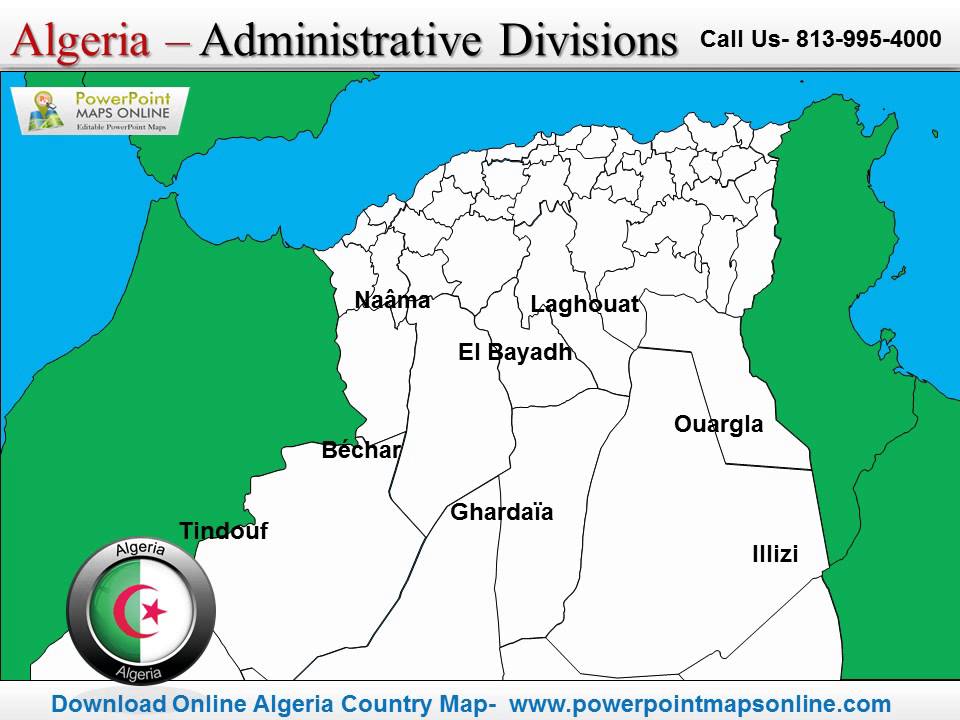 Download Online Algeria Country Map