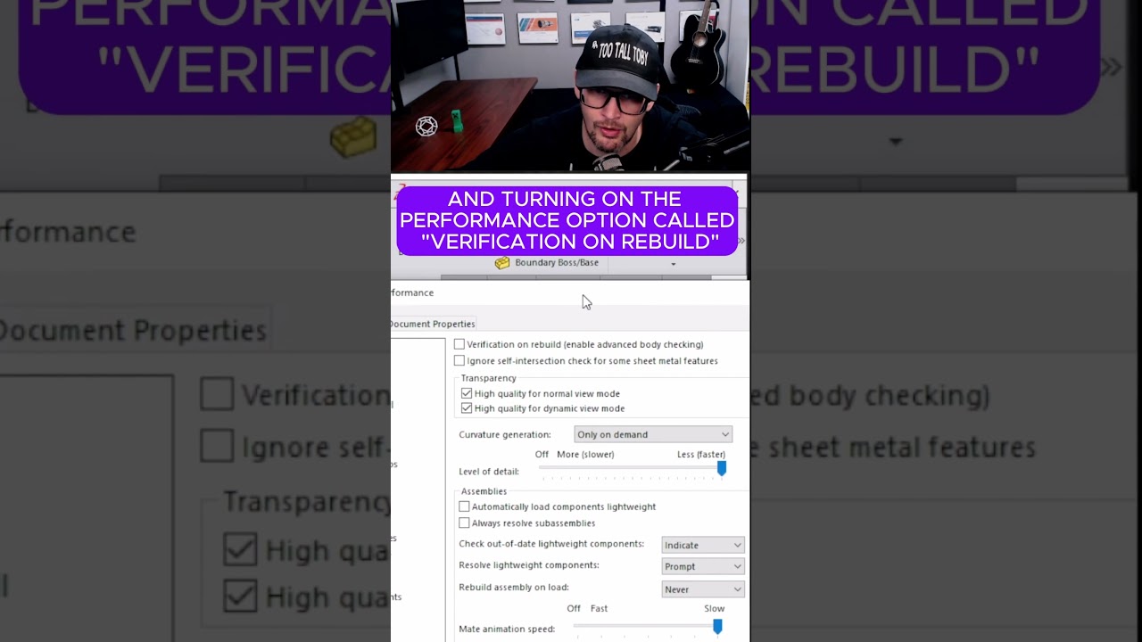 FIX SolidWorks ERRORS - Zero Thickness Failed due to Geometric Condition #tips #tricks #settings
