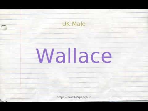 How to pronounce wallace