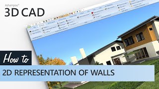 Ashampoo 3D CAD - Cavity walls, walls with multiple layers, 2D representation of walls