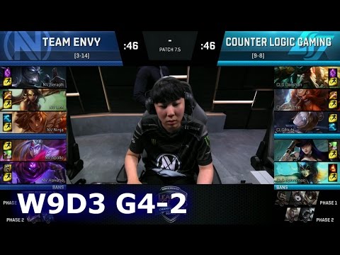 CLG vs Team EnVyUs Game 2 | S7 NA LCS Spring 2017 Week 9 Day 3 | CLG vs NV G2 W9D3 1080p