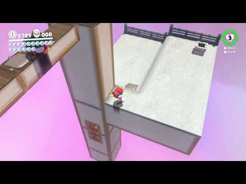 Super Mario Odyssey - Bowsers Land - 62 - Pieksend die Gipswand hinab