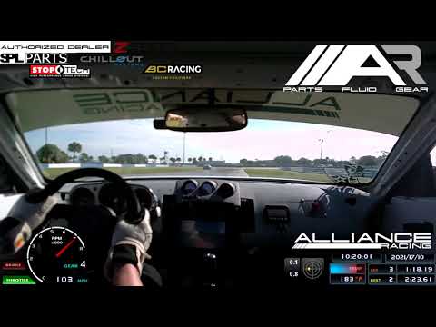 Alliance Racing 350Z NASA TT3 Sebring BEST Lap 2:22.8