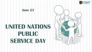 United Nations Public Service Day | 23rd June | Prayan Animation Studio | Whatsapp Status