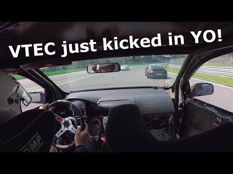 2 Laps at Monza Circuit on a TURBO Honda Civic Type R EP3! - VTEC Just Kicked In YO!