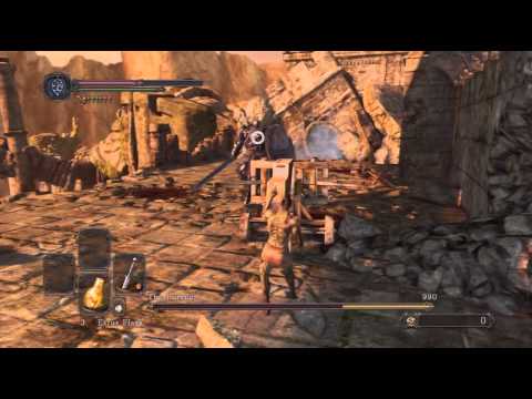 Dark Souls 2 - The Pursuer ("easy" crossbow / ballista tactic)
