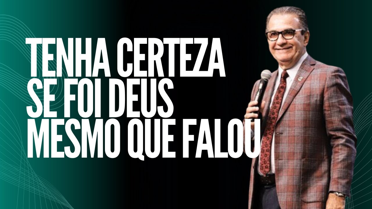 Pr Silas Malafaia - TENHA CERTEZA SE FOI DEUS MESMO QUE FALOU