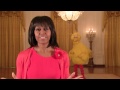 Big Bird Michelle Obama Encourage Kids To Exercise